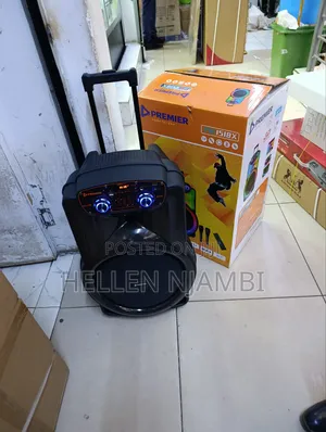 Pm1518 Premier Rechargeble Trolly Speaker 15inch With 2mics