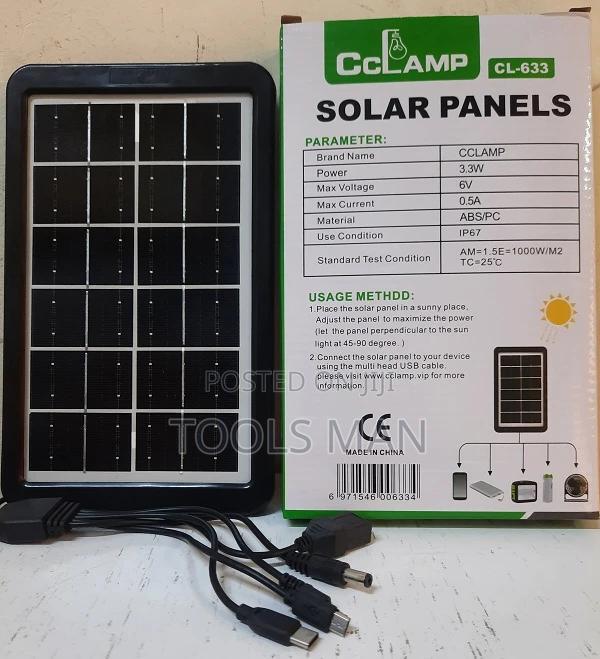 6v 3.3v Poly-crystalline Solar Panel Phone Charging.Cclamp Cl-633