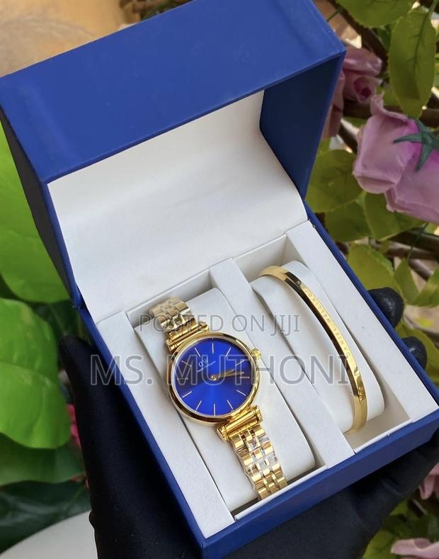 Daniel Wellington Iconic Link Watch X Cuff Bracelet Gift Set for Her