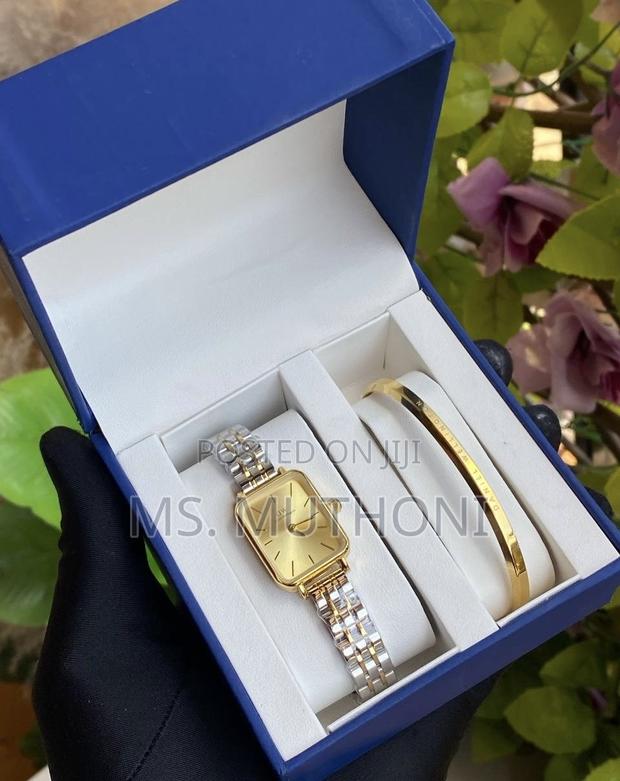 Daniel Wellington Quadro Evergold 5-Link Watch and Bracelet Gift Set - thumbnail 2
