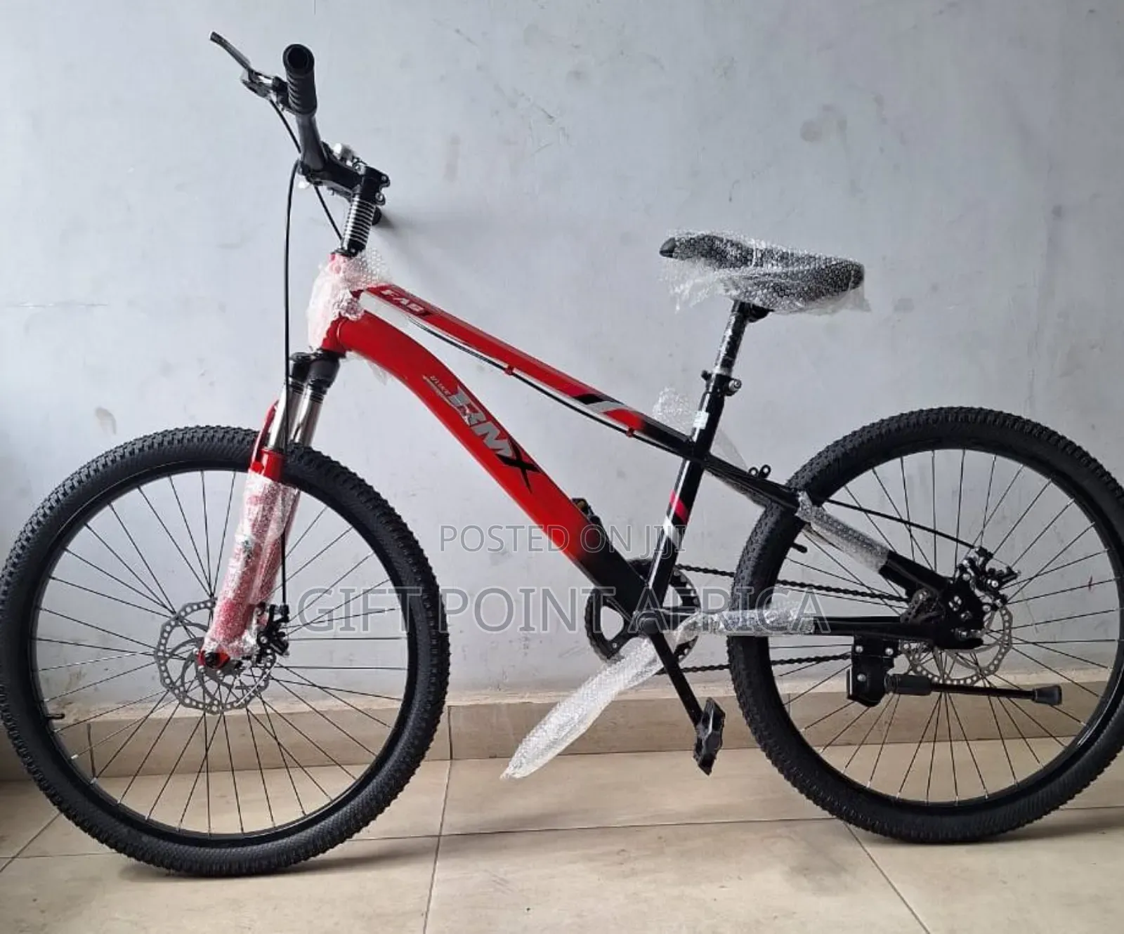 Bmx Bike Size 24 With Adjustable Seat And Bell Teenagers In Red Color