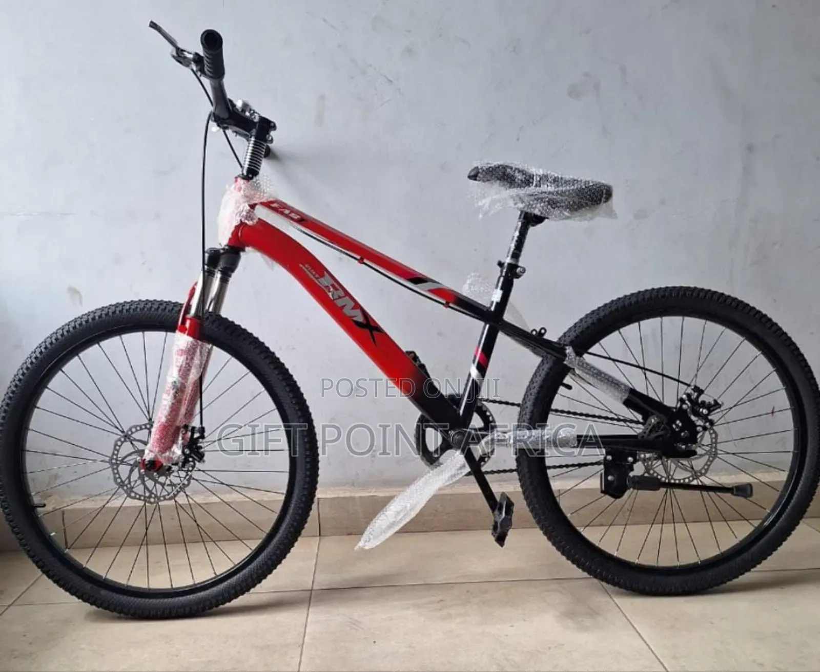 Bmx Bike Size 24 With Adjustable Seat And Bell Teenagers In Red Color