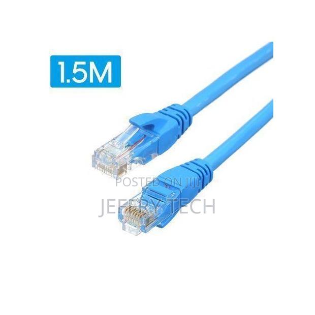 Cat 6 Ethernet Cable Lan Network Internet Patch Cord - Blue - main view