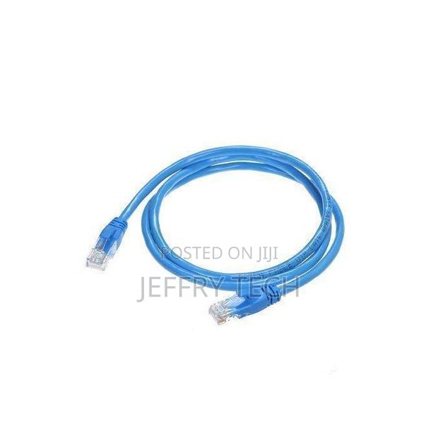 Cat 6 Ethernet Cable Lan Network Internet Patch Cord - Blue - thumbnail 2