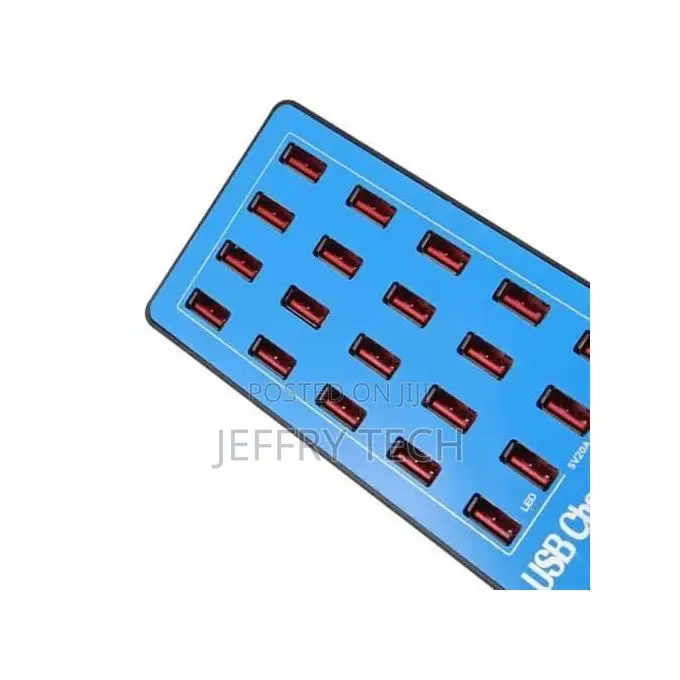 Usb Charger Station, 20 Ports 100w/20a Desktop Usb Charging Station F