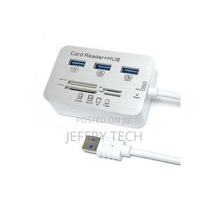 7 in 1 Usb 3.1/3.0 Combo Card Reader Hub, Ultra Fast Speed - White - thumbnail 2