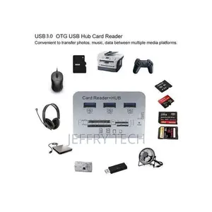 7 in 1 Usb 3.1/3.0 Combo Card Reader Hub, Ultra Fast Speed - White
