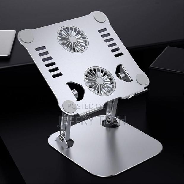 Aluminum Alloy Usb Lnterface Laptop Stand Dual Fan Radiator Foldable