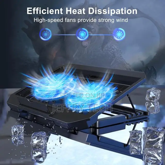Laptop Cooler Cooling Pad Slim Portable Usb Powered (2fans) Portable H