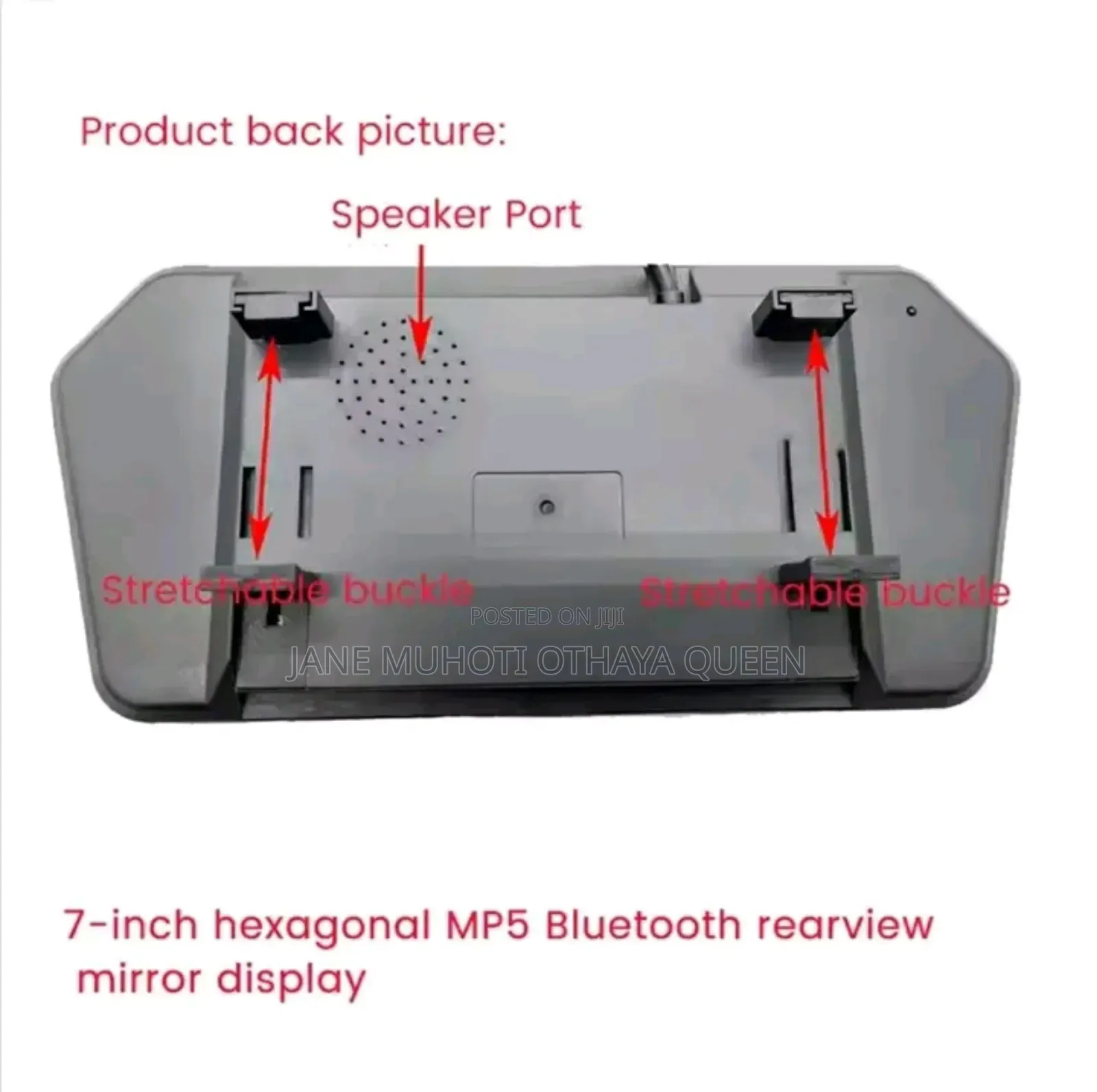 7 Inch Mp5 Review Mirror Display Reversing Monitoring Display