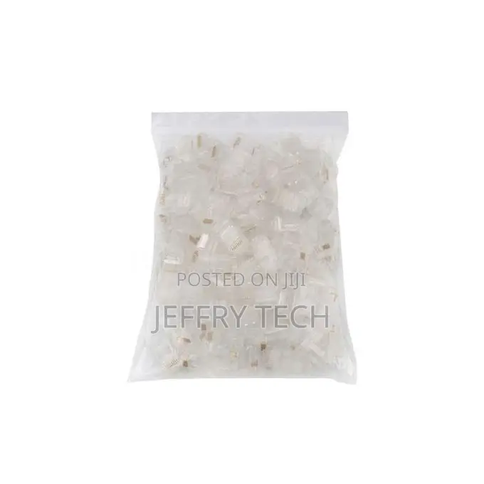 Rj45 Cat5 Cat5e Ethernet Network Connector 100 PCS