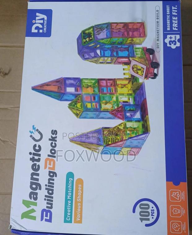100-PCS 3d Magnetic Building Block - thumbnail 2