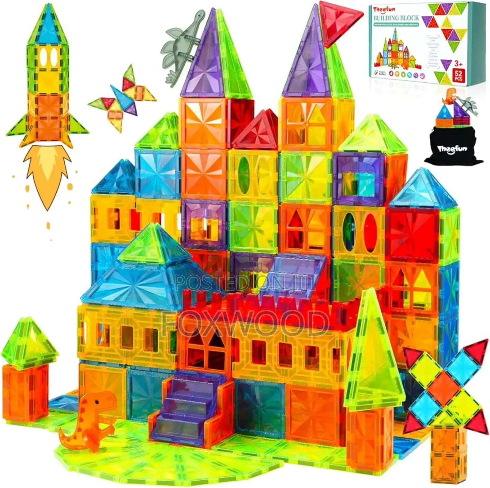 100-PCS 3d Magnetic Building Block