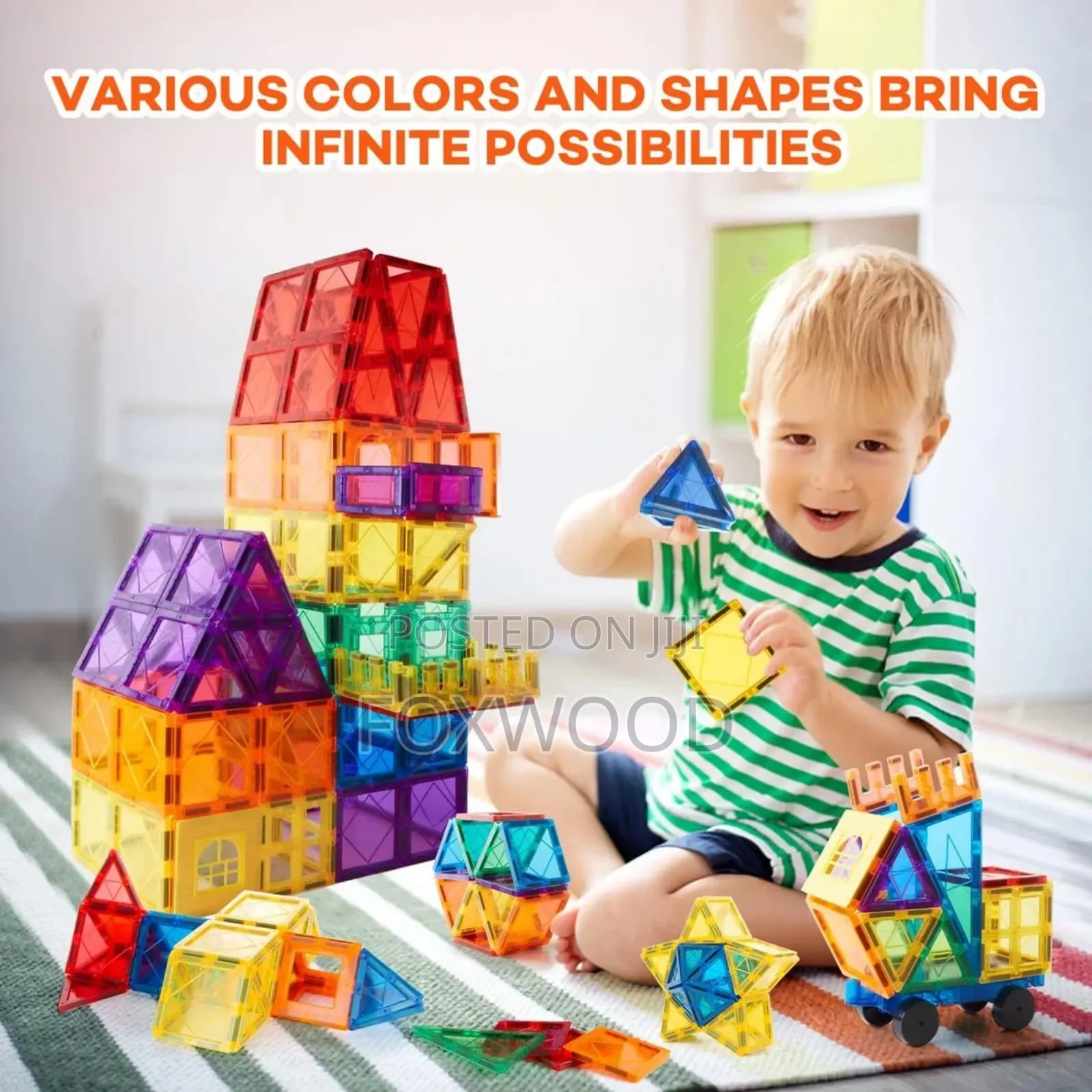 100-PCS 3d Magnetic Building Block