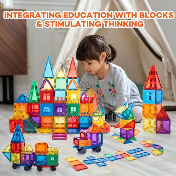 100-PCS 3d Magnetic Building Block - thumbnail 4
