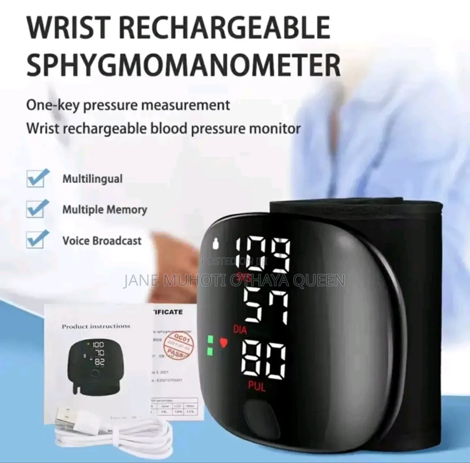 Digital Wrist Blood Pressure