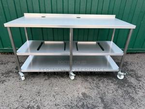5 by 2 FTS Working Table, Pure Stainless Steel Table - thumbnail 2