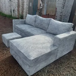 Stylish Grey L-shape Sofa