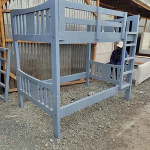 4x6 Grey Wooden Bunk Bed