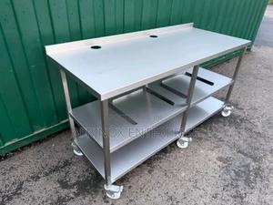 Stainless Steel Kitchen Table, 6 FTS by 2 FTS - thumbnail 2