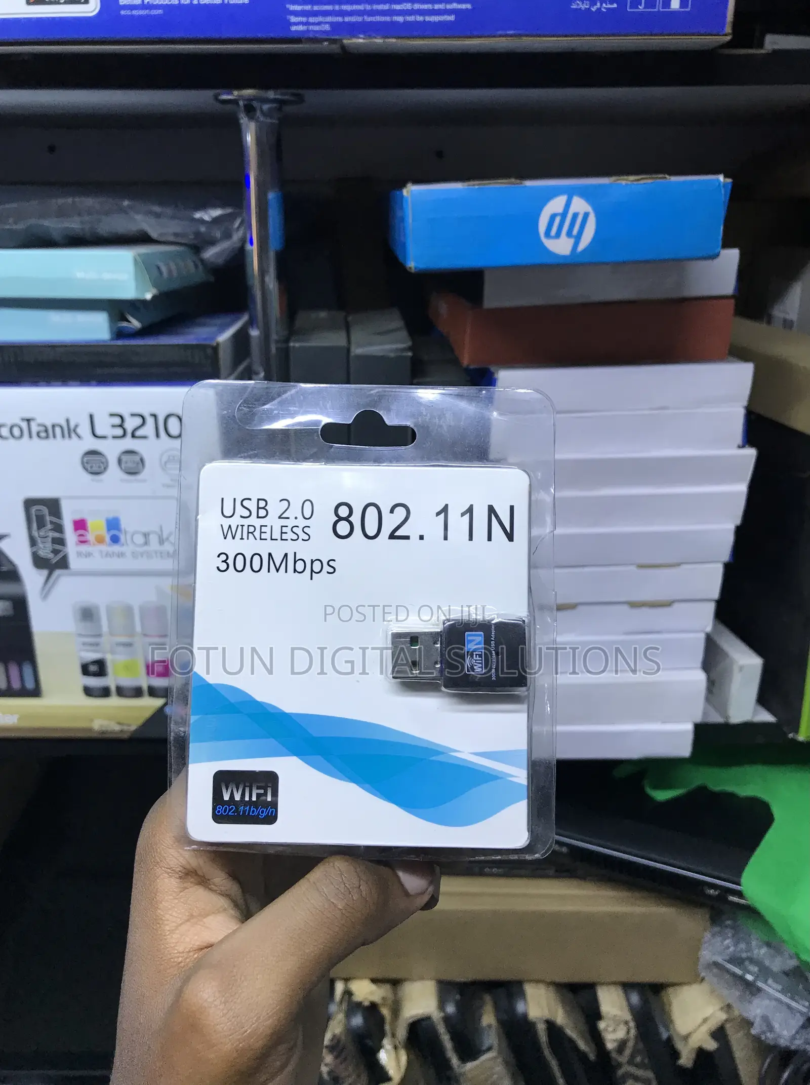 Portable Usb Wifi Adapter 300mbps - 802.11n Dongle