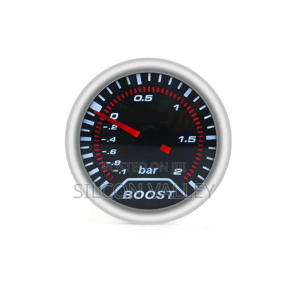 Dynoracing 2" 52mm Universal 12v Led Smoke -1~0~2bar Turbo Boost Gauge