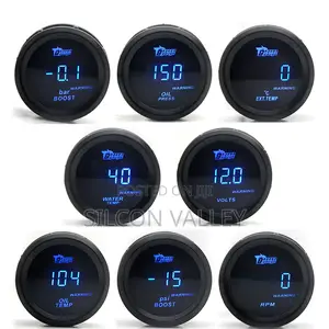 Universal Digital Aftermarket Car Gauges Tempature , Volt ,Boost ,Oil