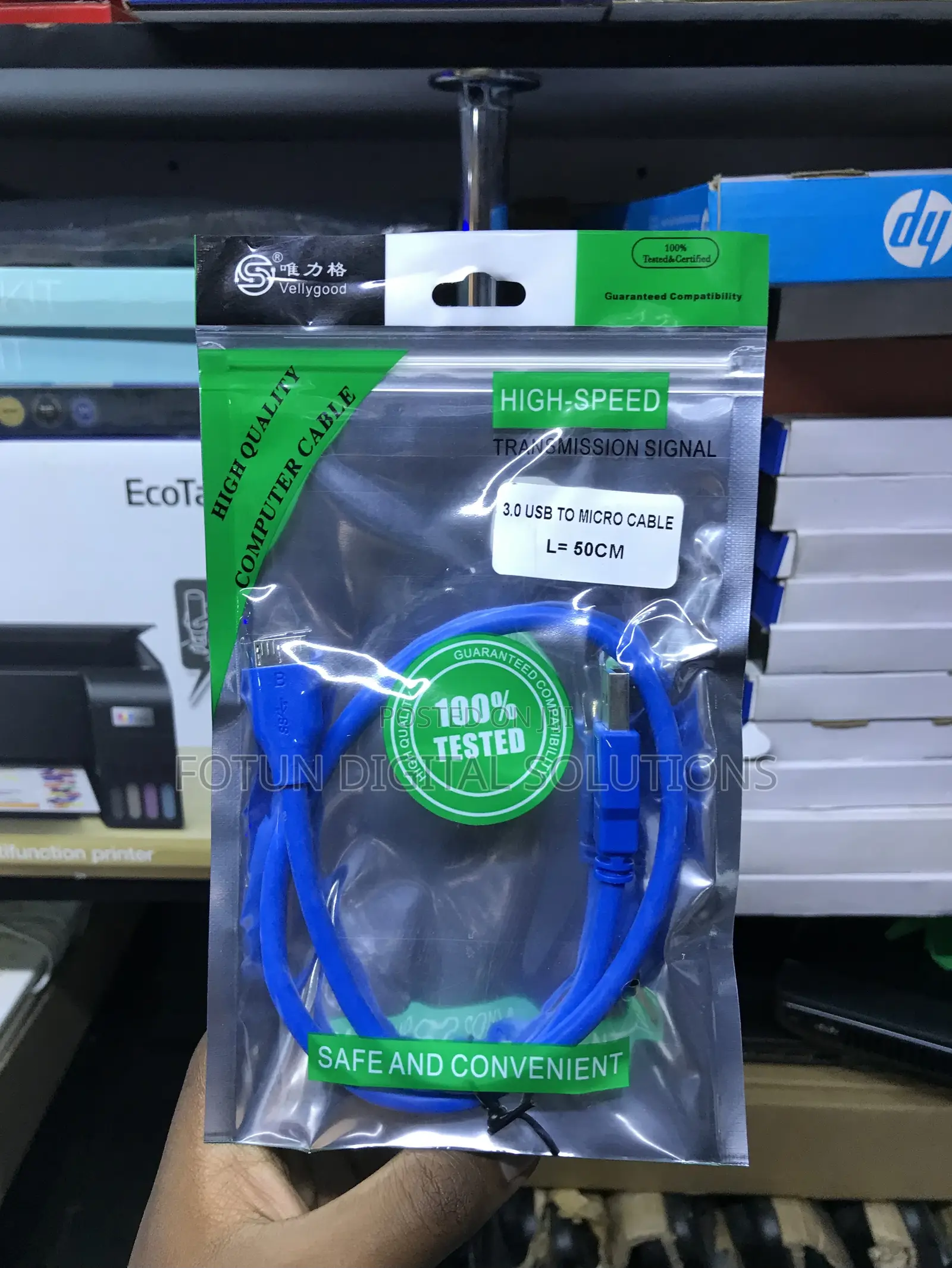 Usb 3.0 to Micro-B Cable 50cm - For External Hard Drives