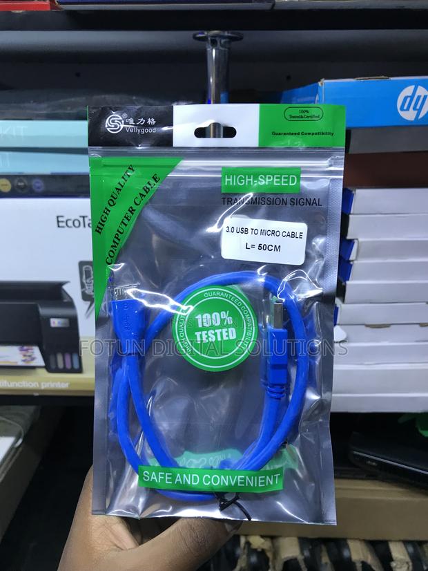 Usb 3.0 to Micro-B Cable 50cm - For External Hard Drives