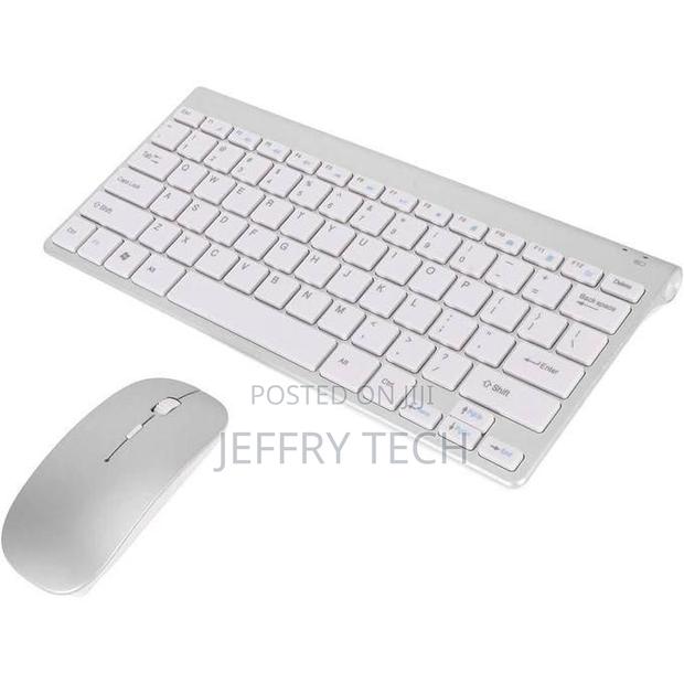 General Universal Wireless Mini Keyboard and Mouse - White - main view