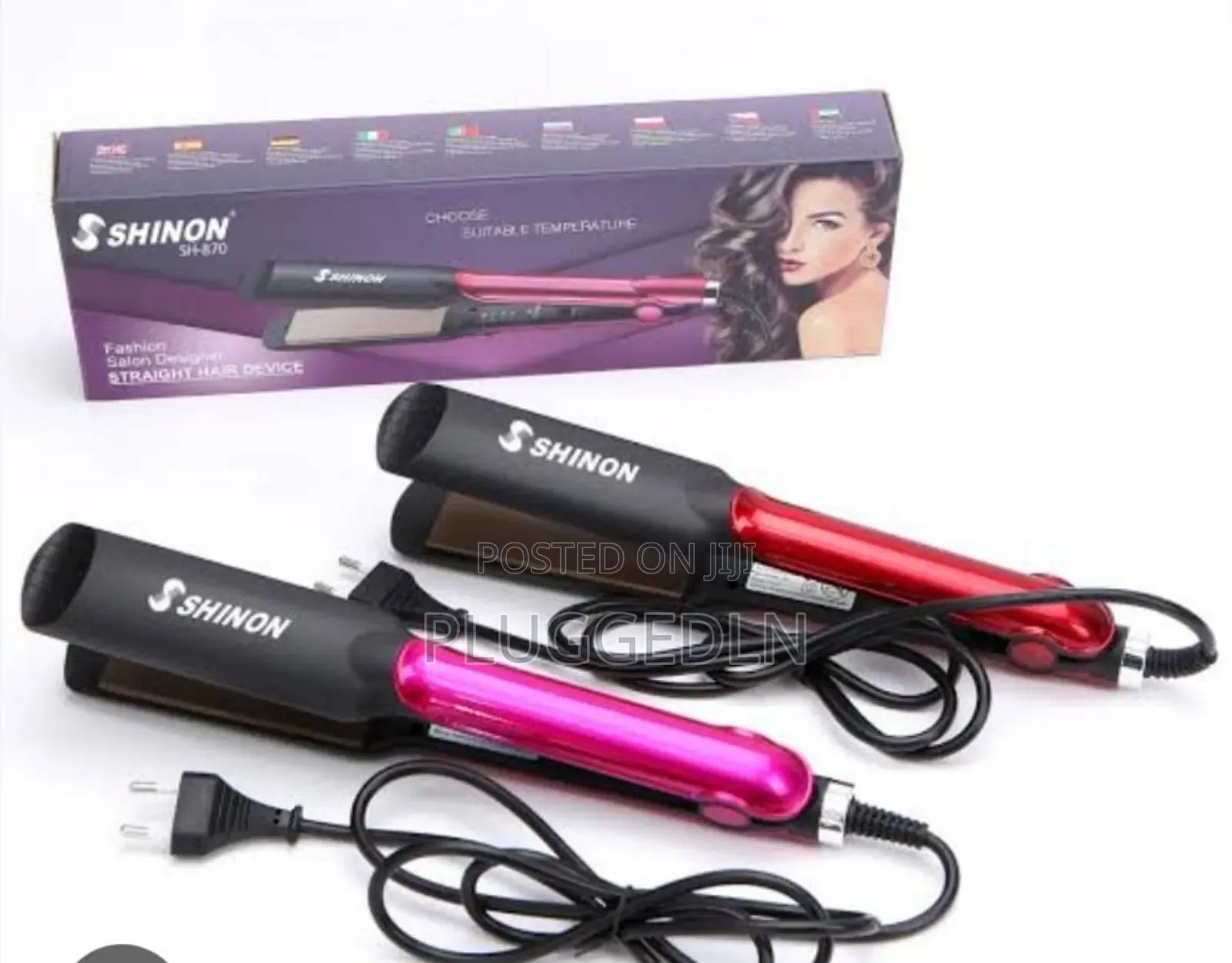 *Shinon Curls/Waves Flat Iron Hair Straightener*