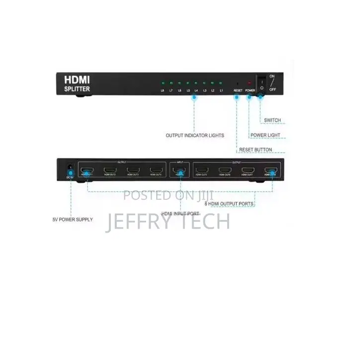  Hdmi Splitter 1 in 8