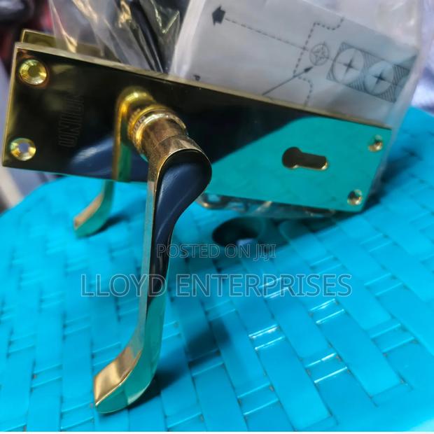 Original Union Door Lock - Gold Colour - main view