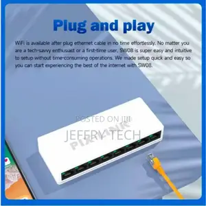 Pix-Link Sw08 Network Switch – Mini 8-Port Ethernet 10/100mbps