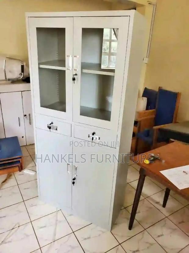 Premium Half-Glass Cabinet for Files Display - main view