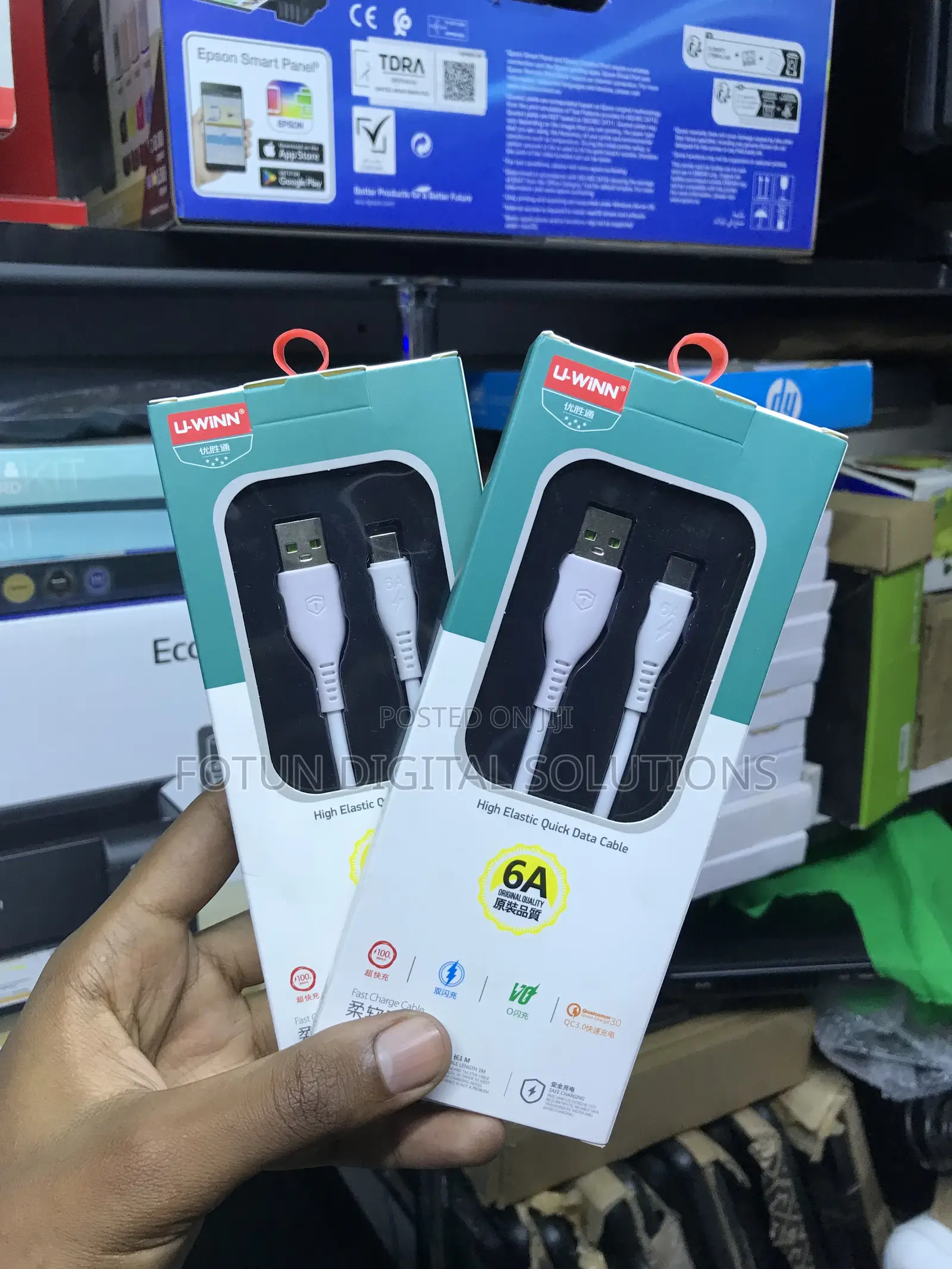 U-winn 6a Usb A To C Cable - Car Charger Travel Ready