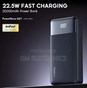 Original 20000mah 22.5w Fast Charge Portable Power Bank- Opb-7200q .