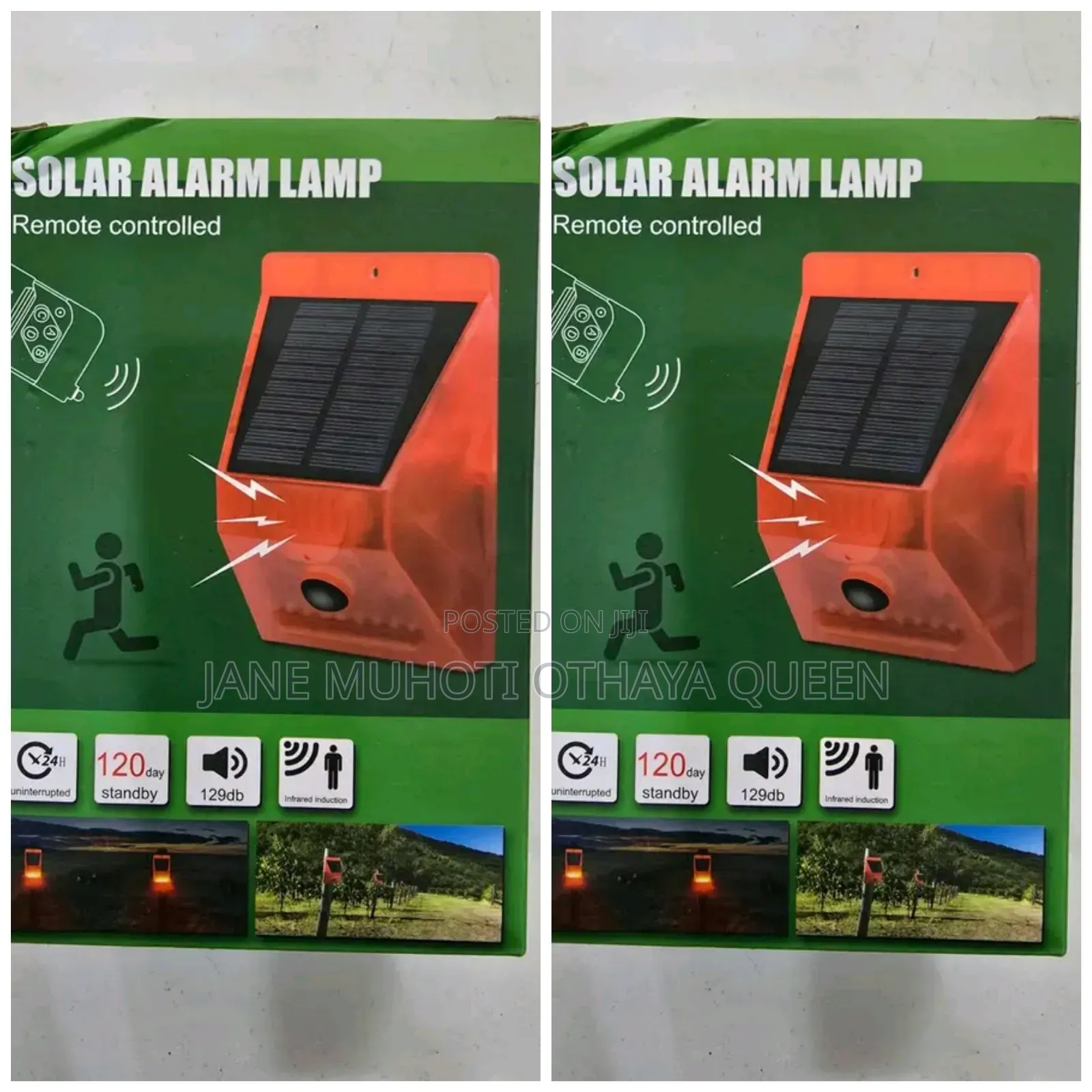 Remote Controlled Solar Alarm Lamp