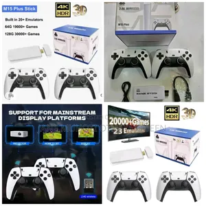 M15 Game Stick Mini Tv Handheld Game Console Wireless Gamepad