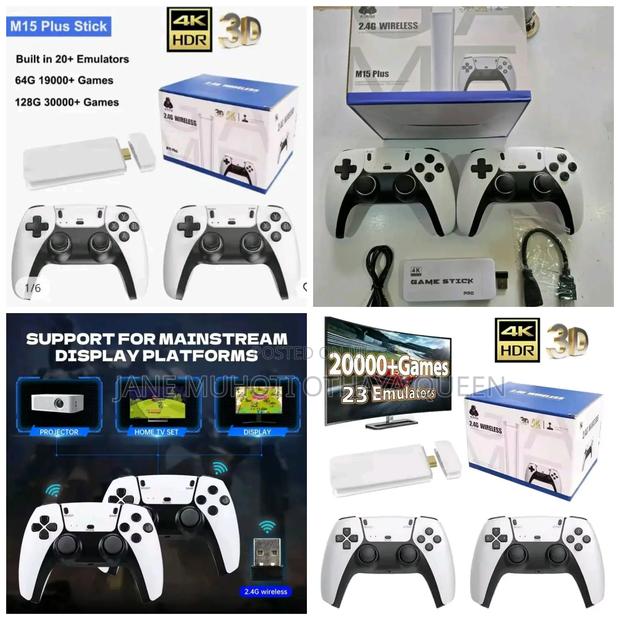 M15 Game Stick Mini Tv Handheld Game Console Wireless Gamepad