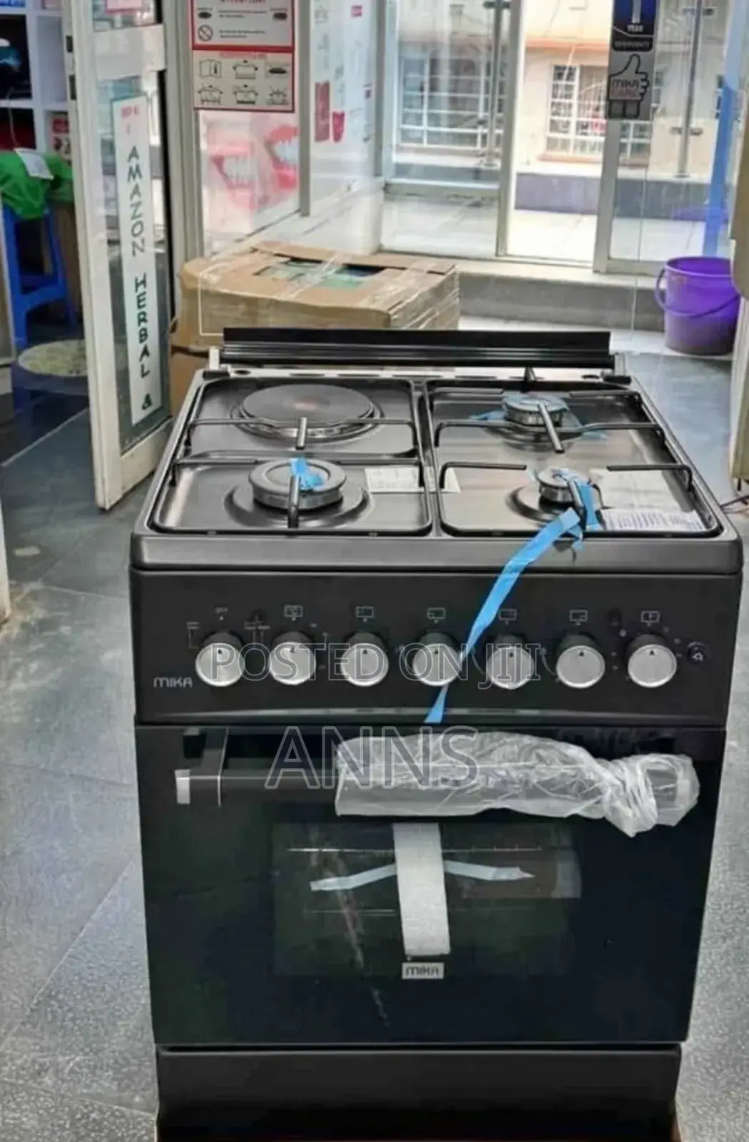 3+1 Mika 58 by 58 Standing Cooker With Electric Oven