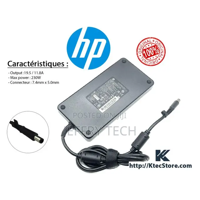 Hp Charger/Adapter 230w 19.5v 11.8a 7.4mm X 5.0mm Connector