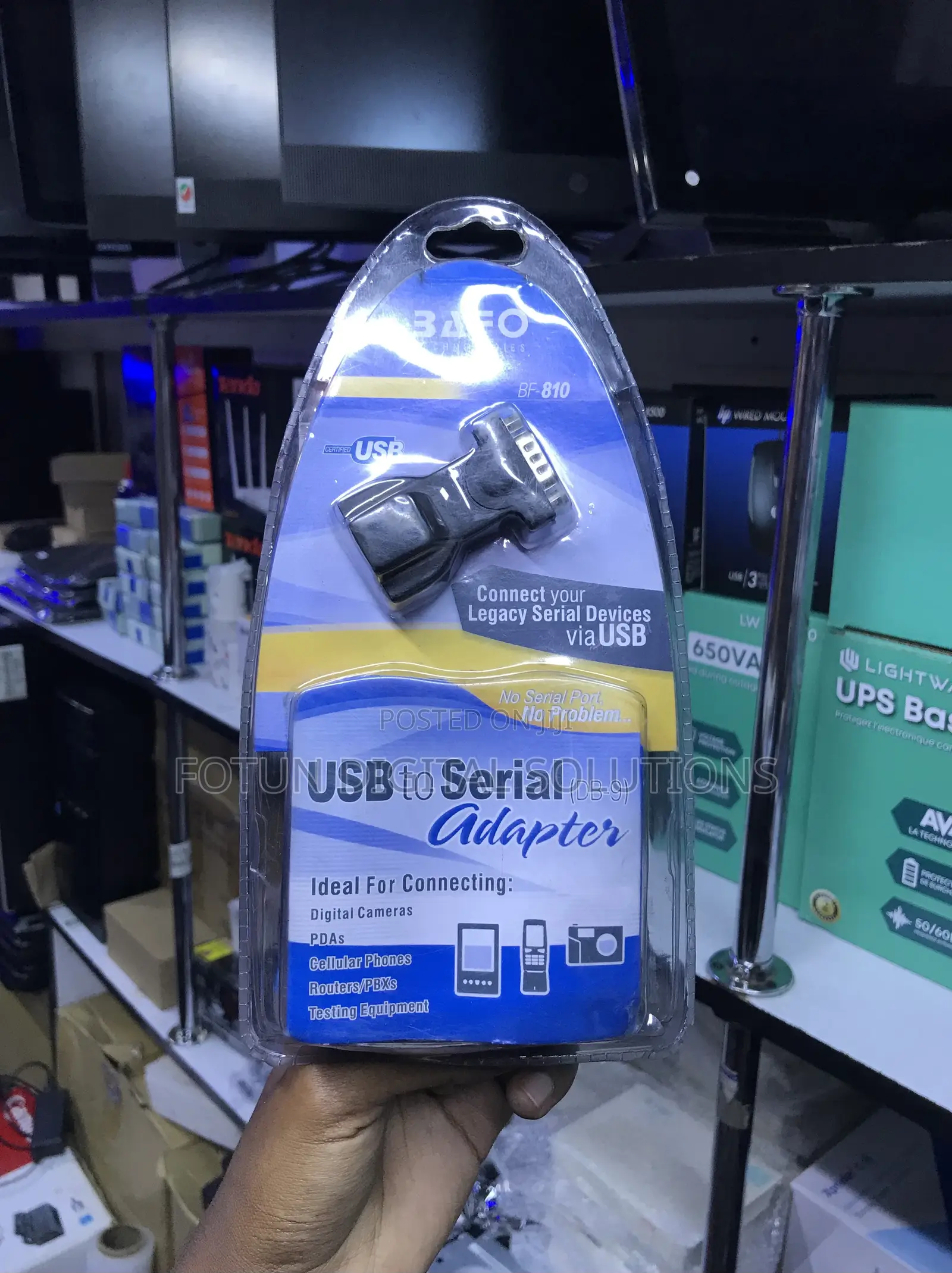 Usb to Rs-232 Db-9 Adapter - Pos, Scale Cash Drawer Link