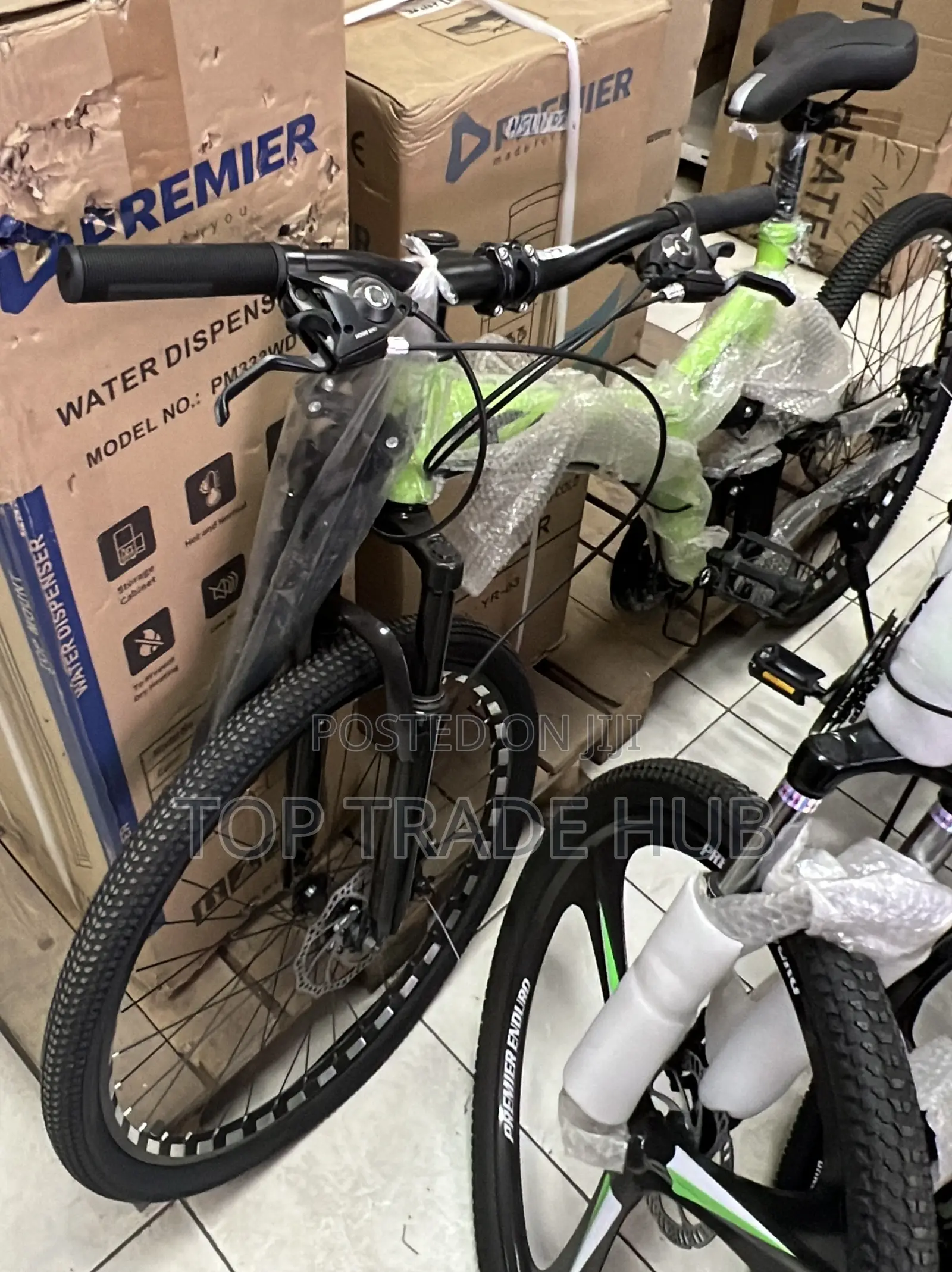 Luminous Green Kajla Foldable Mountain Bike 26 Inch Wheels