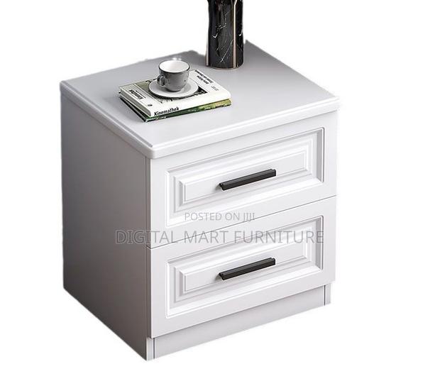 White 2 Drawer Wardrobe Storage Cabinet - thumbnail 2