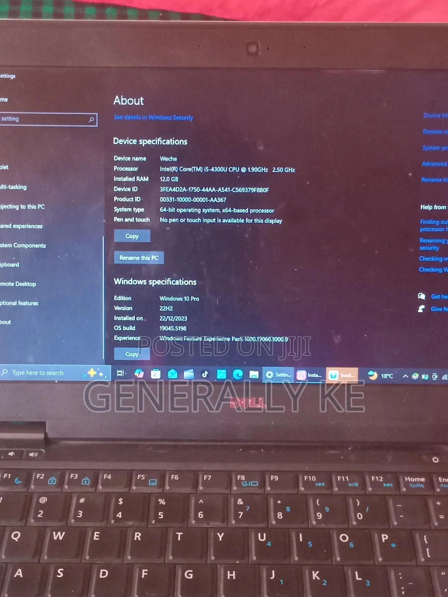 Laptop Dell Latitude E7240 12GB Intel Core i5 SSD 256GB