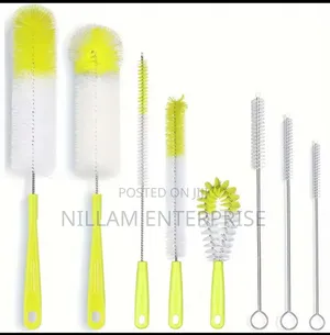 8pcs Straw Tea Stain Removal Brush Set
