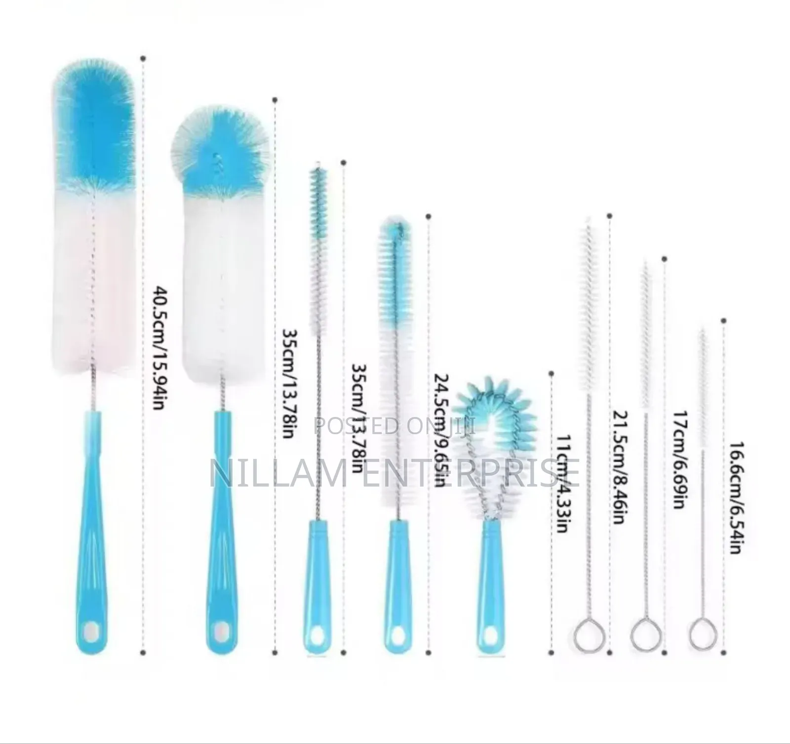 8pcs Straw Tea Stain Removal Brush Set
