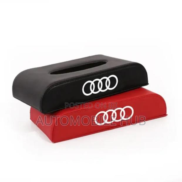 Premium Audi Branded Car Tissue Holder - main view