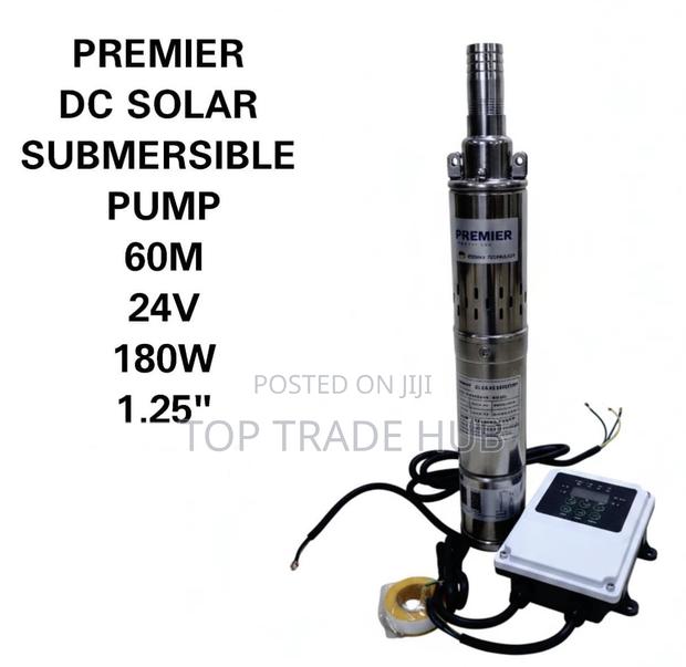 Premier Solar Dc Submersible Water Pump – 24v, 180w, 60m Head